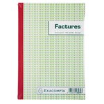 Manifold 'Factures' 210 x 148 mm avec TVA 50 Feuillets Tripli x 10 EXACOMPTA