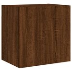 vidaXL Unités murales TV 4 Pièces chêne marron bois d'ingénierie