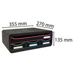 Module De Classement Toolbox 4 Tiroirs Black Office - Noir/arlequin - Exacompta