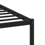 vidaXL Cadre de lit en métal avec tête de lit chêne marron 80x200 cm
