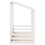 vidaXL Lit pour enfants avec toit blanc 90x190 cm bois massif de pin