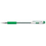 stylo roller à encre gel Hybrid Gel Grip K116  vert x 3 PENTEL