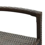 vidaXL Tabourets de bar lot de 4 marron résine tressée