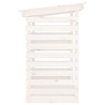 vidaXL Support pour bois de chauffage Blanc 108x73x108 cm Bois de pin