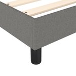 vidaXL Cadre de lit Gris foncé 140 x 200 cm Tissu
