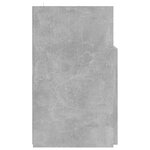 vidaXL Meuble TV avec lumières LED gris béton 120x30x50 cm