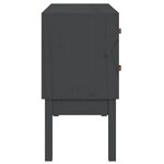 vidaXL Armoire console Gris 90x40x78 cm Bois de pin solide