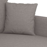 vidaXL Ensemble de canapés 4 Pièces avec coussins taupe tissu