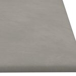 vidaXL Panneaux muraux 12 Pièces Gris clair 90x30 cm Velours 3 24 m²
