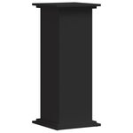 vidaXL Support pour plantes noir 33x33x80 cm bois d'ingénierie