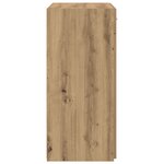 vidaXL Meuble de rangement Chêne 80x42 5x93 5 cm Bois d'ingénierie