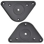 vidaXL 4 pieds de table réglables en hauteur 710 mm Noir