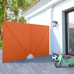 vidaXL Auvent latéral pliable de terrasse Terre cuite 240 x 160 cm