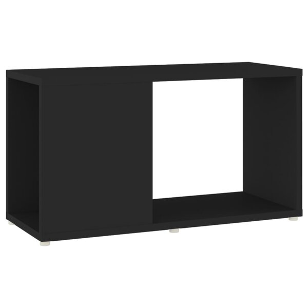vidaXL Meuble TV Noir 60x24x32 cm Aggloméré