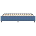 Lit Box Spring vidaXL Bleu 140x200 cm en Tissu Côtelé