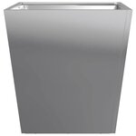 vidaXL Jardinière 40x40x40 cm acier inoxydable