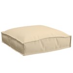 vidaXL Coussins de palette pour siège 6 Pièces Beige 40x40x8 cm Tissu Oxford