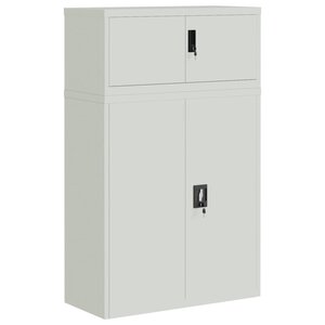 vidaXL Classeur gris clair 90x40x145 cm acier