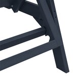 vidaXL Chaises Longues 2 Pièces Bleu Marine 162x53x98 5 cm HDPE