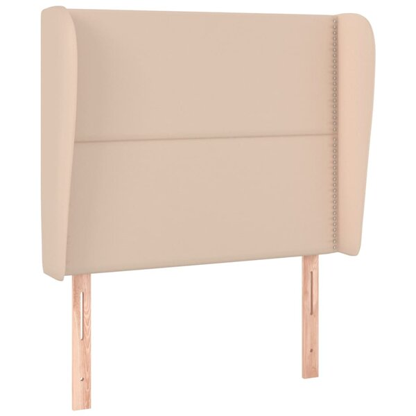 vidaXL Tête de lit avec oreilles Cappuccino 93x23x118/128cm Similicuir