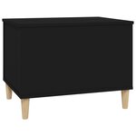 vidaXL Table basse Noir 60x44 5x45 cm Bois d'ingénierie