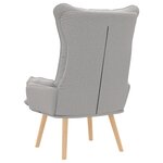Fauteuil Relaxant vidaXL en Tissu Gris Nuage