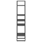 vidaXL Bibliothèque à 4 niveaux Gris 40x30x140 cm Bois de pin massif