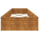 vidaXL Lit surélevé de jardin 387x100x36 cm acier corten