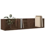 vidaXL Armoires murales 2Pièces chêne marron 75x18x16 5cm bois ingénierie