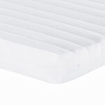 vidaXL Matelas en mousse blanc 200x210 cm 7 zones dureté 20 ILD
