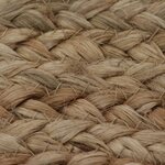 vidaXL Tapis Jute tressé 120 cm rond