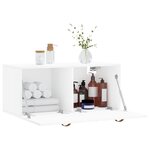 vidaXL Armoire murale blanc 80x36 5x35 cm bois d'ingénierie