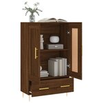 vidaXL Buffet haut chêne marron 69 5x31x115 cm bois d'ingénierie