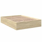 vidaXL Cadre de lit chêne sonoma 140x200 cm bois d'ingénierie