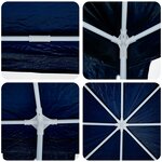 vidaXL Tente de Fête Bleue 8x4 m PE