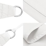 vidaXL Voile de parasol tissu oxford rectangulaire 2x2 5 m blanc