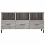 vidaXL Meuble TV sonoma gris 102x36x50 cm bois d'ingénierie