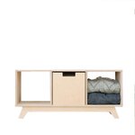 Meuble de rangement NABOSKY verni 1x3