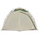 vidaXL Tente de camping à dôme 4 personnes vert libération rapide