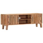 vidaXL Meuble TV 130x30x45 cm Bois d'acacia massif