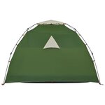 vidaXL Tente de camping à dôme 4 personnes vert libération rapide