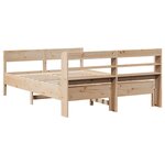 vidaXL Cadre de lit sans matelas 120x200 cm bois de pin massif