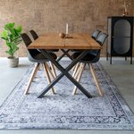 Tapis noir et blanc 160 x 230 cm