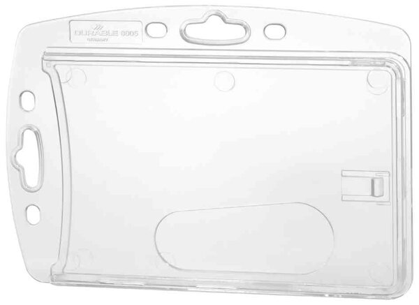 Boîte 10 Portes-carte fermés 2 cartes, perforés sans attache L8,5 x H 5,4 cm DURABLE