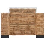 vidaXL Ensemble de canapés 2 Pièces avec coussins Rotin naturel