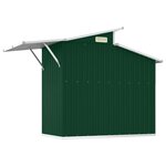 vidaXL Abri de Jardin Vert 270x130x208 5 cm Acier Galvanisé