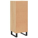 vidaXL Buffet Chêne sonoma 34 5x34x90 cm Bois d'ingénierie
