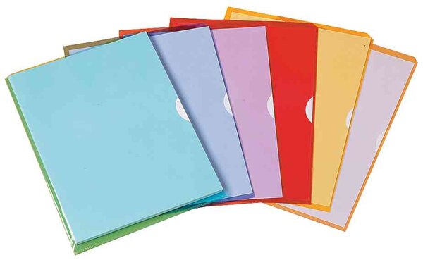 Sachet de 10 pochettes-coin Fard'liss rouge en PVC 20/100e ELBA