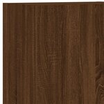 vidaXL Unités murales TV 5 Pièces chêne marron bois d'ingénierie