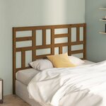 vidaXL Tête de lit Marron miel 141x4x104 cm Bois massif de pin